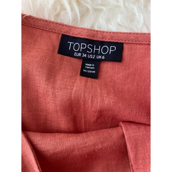 Top shop Linen Blouse. Never been worn. - Picture 3 of 5